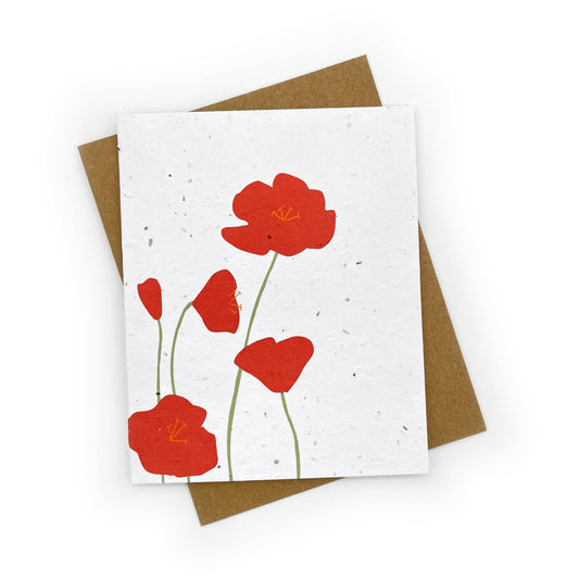 Poppy Blank Notecard