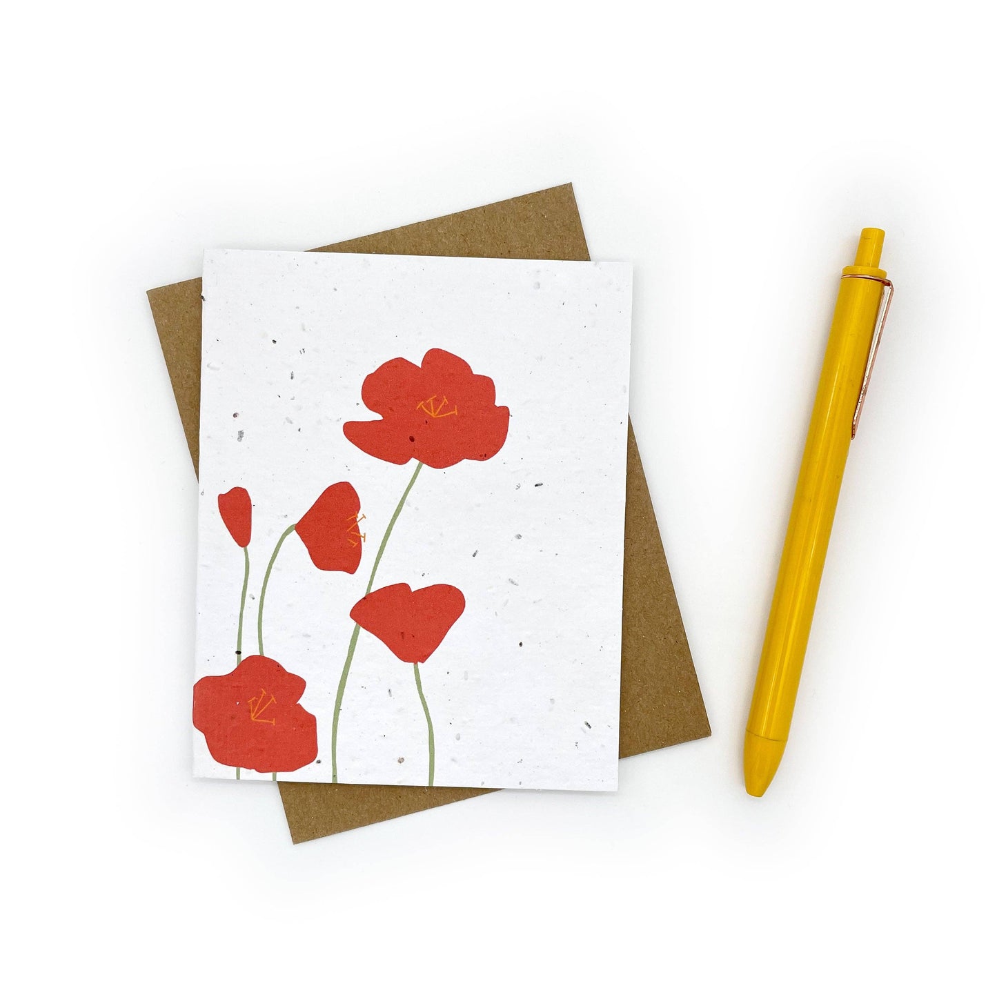 Poppy Blank Notecard