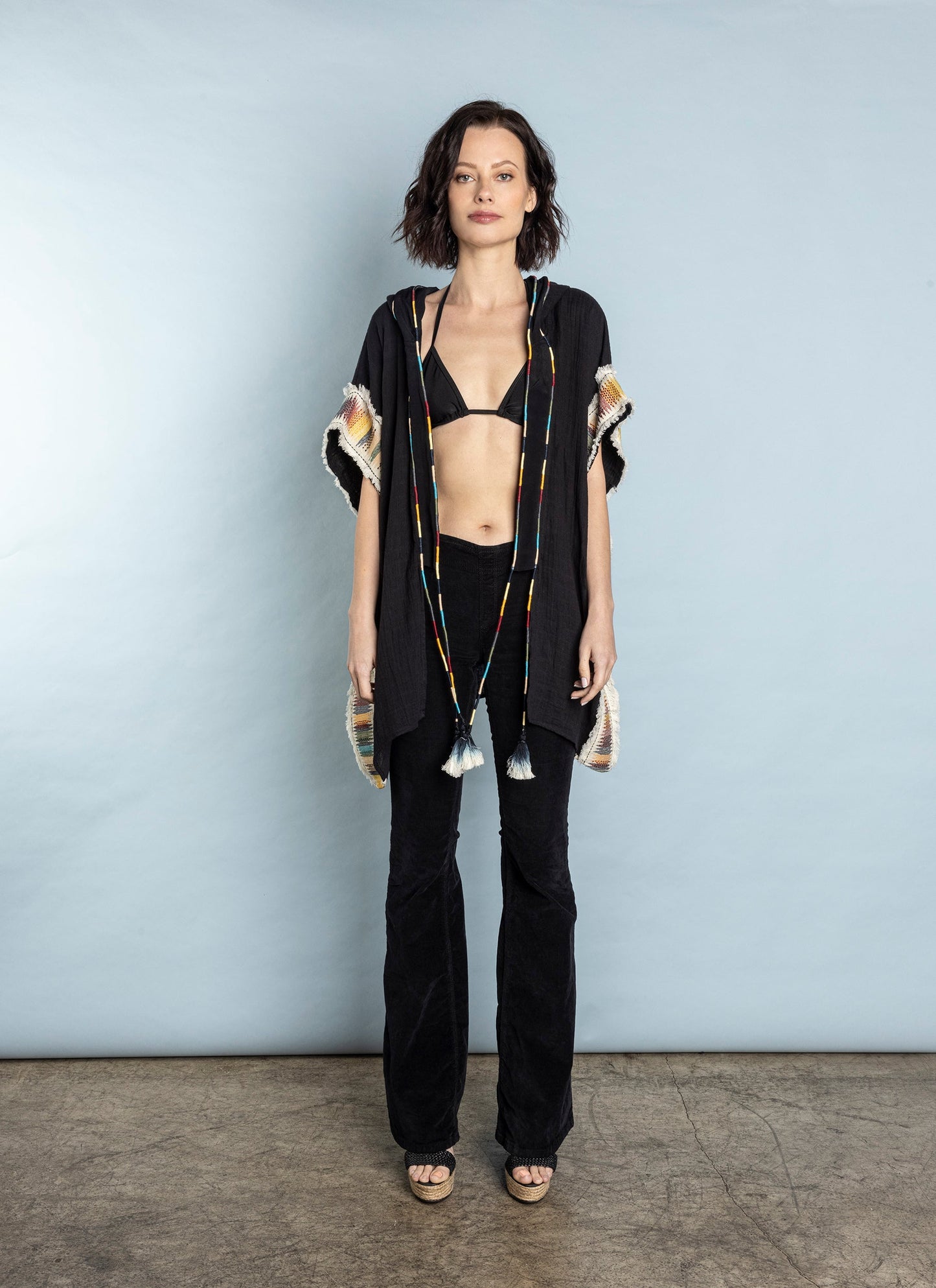 El Matador Hooded Cover Up - Black