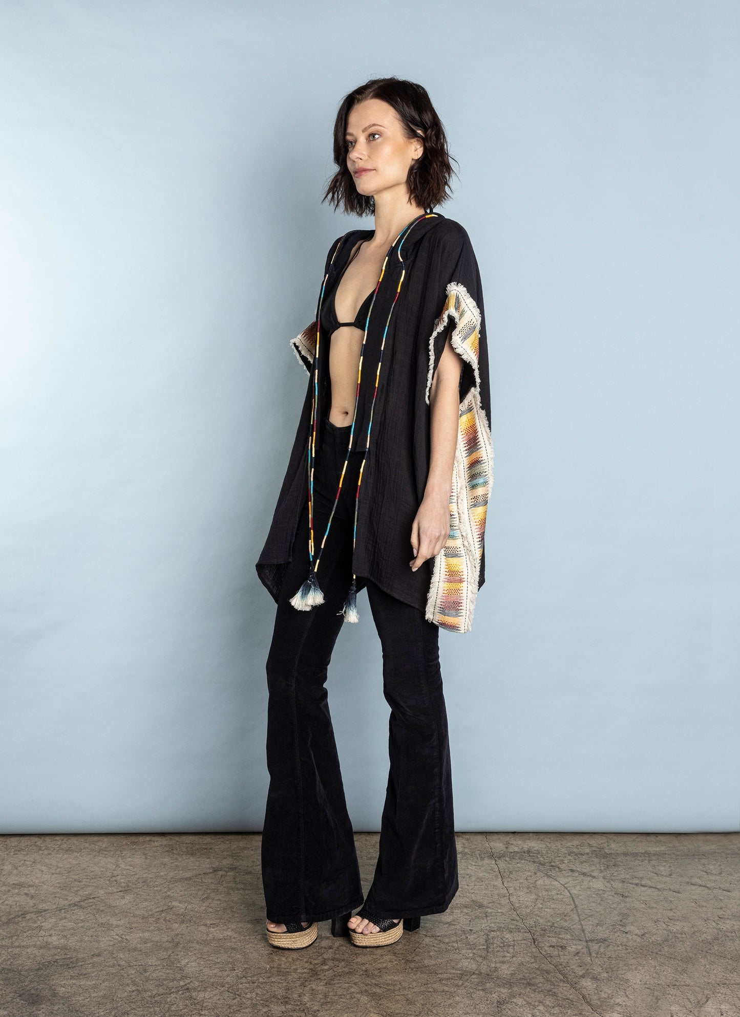 El Matador Hooded Cover Up - Black