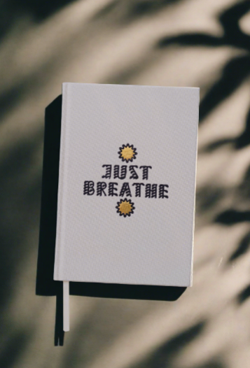 'Just Breathe' Linen Journal