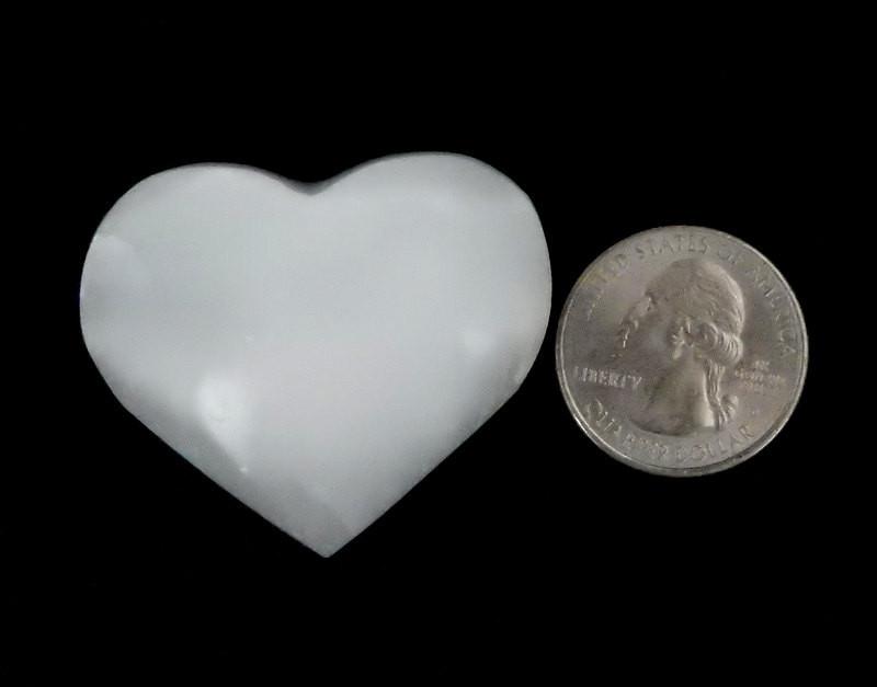 Crystal Selenite Heart Shaped Stone