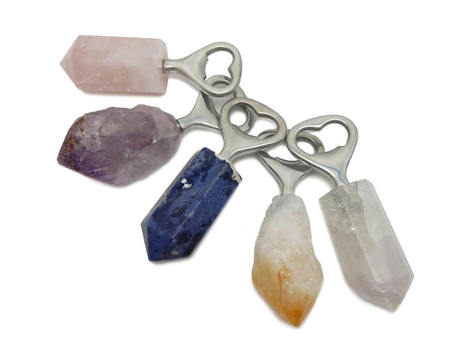 Natural Stone Bottle Opener - Rose Quartz