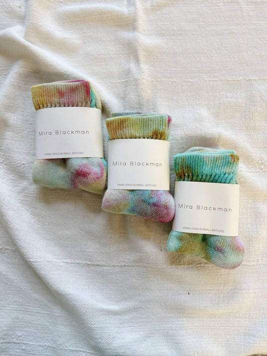 Organic Cotton Ankle Socks: Water Lily