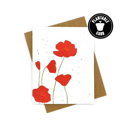 Poppy Blank Notecard