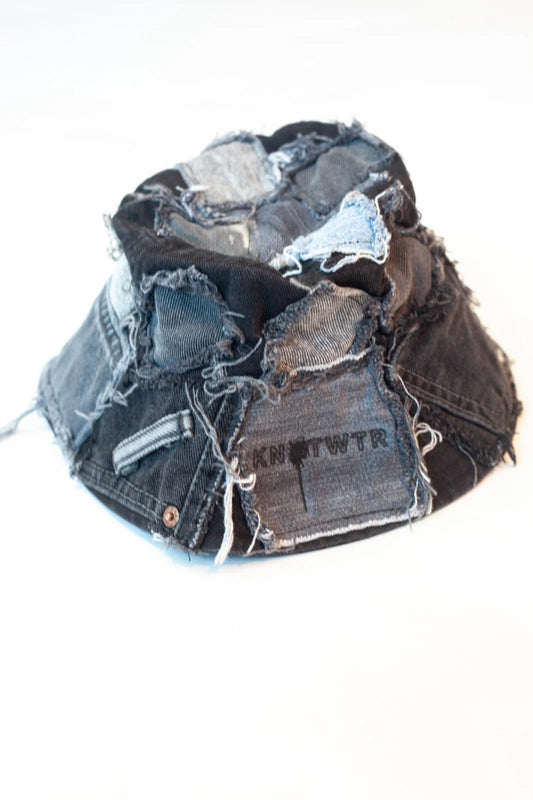 Black Denim Bucket Hat